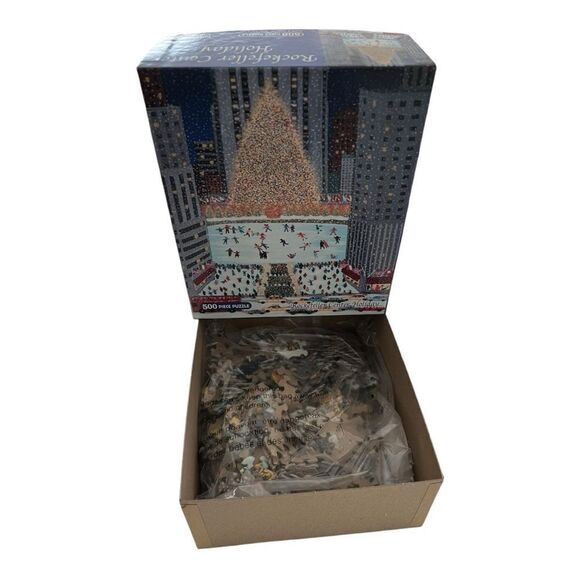 Briarpatch Puzzle Holiday Rockefeller Center - 500 Pcs. - Picture 4 of 7